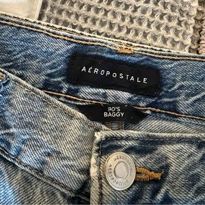 Aeropostale 90s Baggy Ripped Jeans